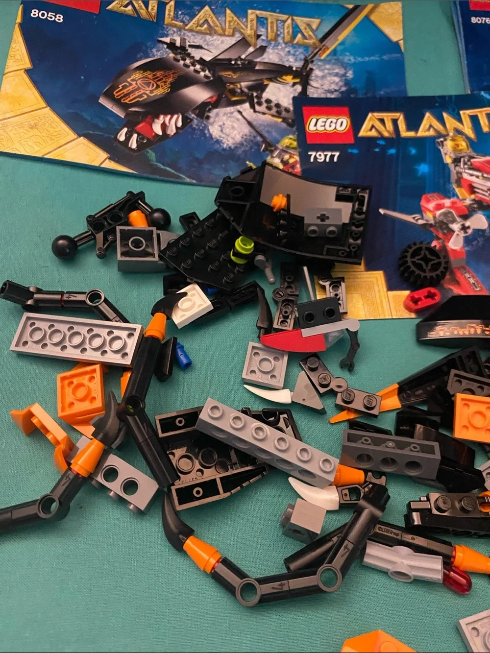 Atlantis Lego Books and Legos Mixed